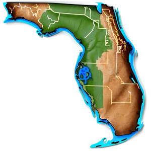 Florida State Parks Map Png Nnp76 PNG Image