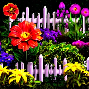 Flower Bed Border Png Wwy63 PNG Image