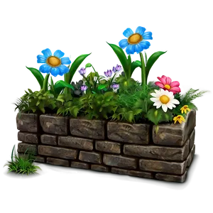 Flower Bed D PNG Image