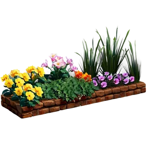 Flower Bed Layout Png Xld PNG Image