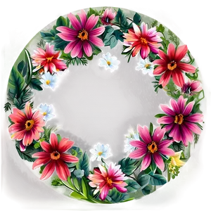 Flower Circle Png Cdk2 PNG Image