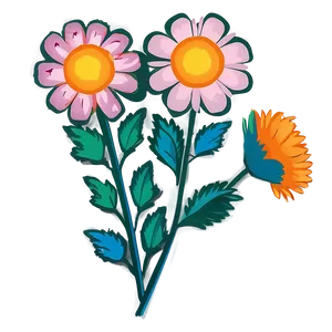 Flower Cricut C PNG Image