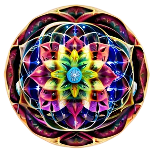 Flower Of Life Meditation Graphic Png Mfo19 PNG Image