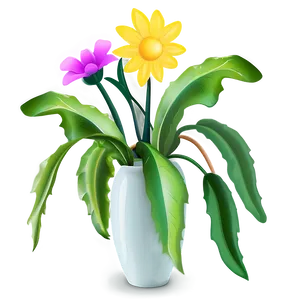 Flowers In Vase C PNG Image