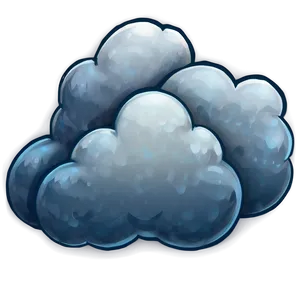 Fluffy Cartoon Cloud Png Emf76 PNG Image