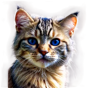 Fluffy Cat Drawing Png Eih27 PNG Image