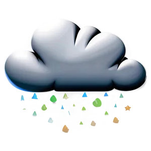 Fluffy Cloud Cartoon Png Hxj45 PNG Image