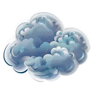 Fluffy Cloud Vector Design Png 06262024 PNG Image