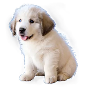 Fluffy Great Pyrenees Puppy Png 37 PNG Image