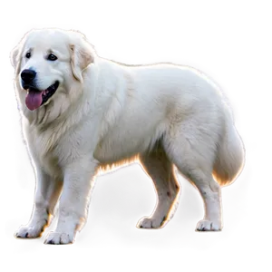 Fluffy White Great Pyrenees Png Bvt78 PNG Image