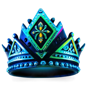 Fluorescent Neon Crown Png 64 PNG Image