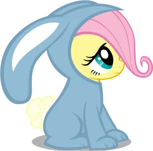 Fluttershy Bunny Costume PNG Image