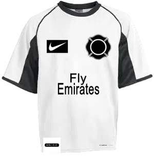 Fly Emirates Sponsored Football Jersey PNG Image