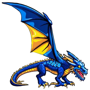 Flying Blue Dragon Graphic Png Jcn PNG Image