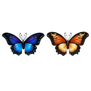 Flying Butterfly Emoji Png Bsl PNG Image