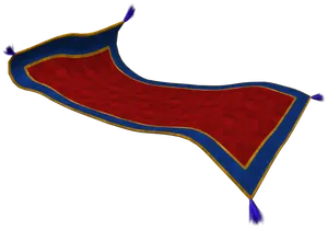 Flying Magic Carpet3 D Render PNG Image