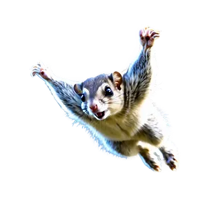 Flying Squirrel In Action Png Mcr PNG Image