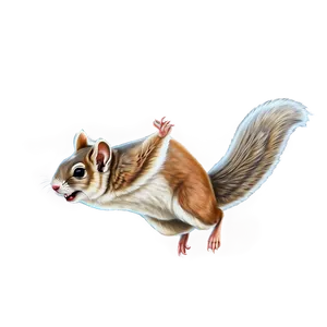 Flying Squirrel Sketch Png Liq90 PNG Image