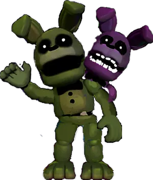 Fnaf_ Animated_ Bonnie_and_ Freddy PNG Image