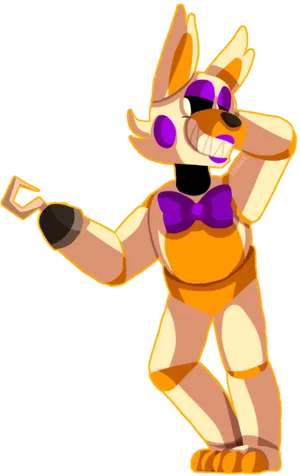 Fnaf_ Animated_ Foxy_ Character PNG Image