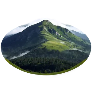 Foggy Mountain Top Png Cdg PNG Image