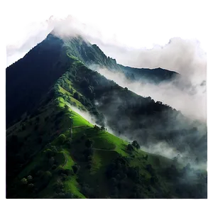 Foggy Mountain Top Png Kaf PNG Image