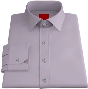 Folded White Dress Shirt PNG Image