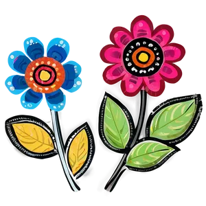 Folk Art Flower Cricut Png 77 PNG Image