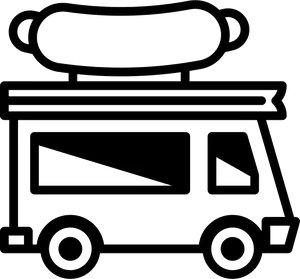 Food Truck Icon Outline PNG Image