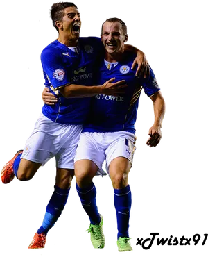 Football Celebration Leicester City Players PNG Image