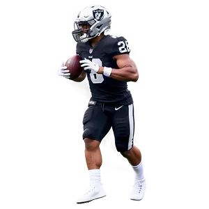 Football Player Action Pose PNG Image