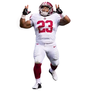 Football Player Celebration Pose PNG Image