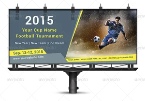 Football Tournament Billboard2015 PNG Image