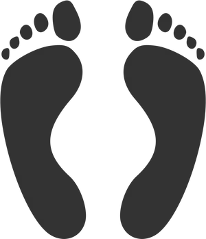 Footprint Icon Graphic PNG Image