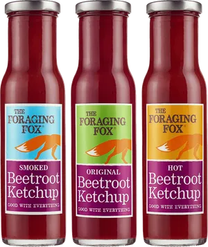 Foraging Fox Beetroot Ketchup Varieties PNG Image