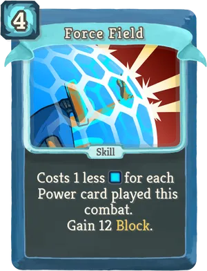 Force Field Card Illustration PNG Image