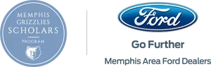 Ford Logo Memphis Grizzlies Scholars Program Banner PNG Image