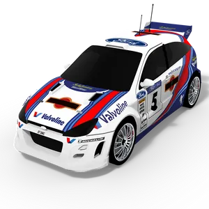 Ford Rally Car Illustration PNG Image