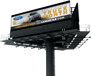 Ford Truck Month Billboard Advertisement PNG Image