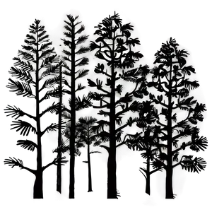 Forest Edge Silhouette Png 06262024 PNG Image