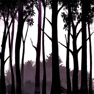 Forest Edge Silhouette Png Bjt PNG Image