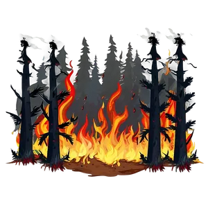 Forest Fire Clipart Png 96 PNG Image