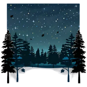 Forest Night Sky Clipart Png Rko91 PNG Image