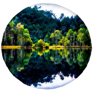 Forest Reflection Png Jxe PNG Image