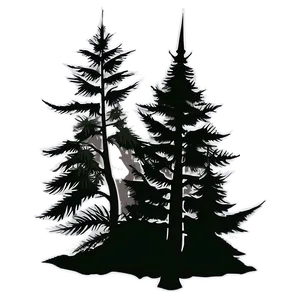 Forest Silhouette B PNG Image