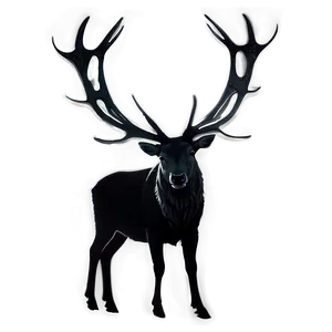 Forest Stag Silhouette Png 3 PNG Image