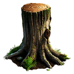 Forest Tree Stump Png Oxa PNG Image