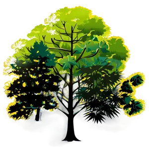 Forest Trees Silhouette Clipart Png 06262024 PNG Image