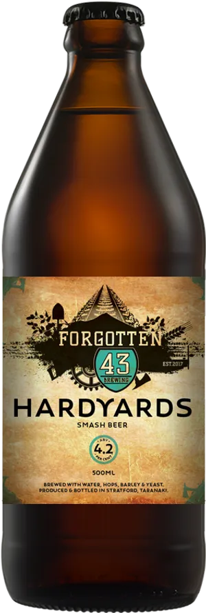 Forgotten43 Hardyards Beer Bottle PNG Image