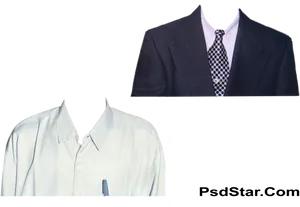 Formal Suitand Shirt Display PNG Image